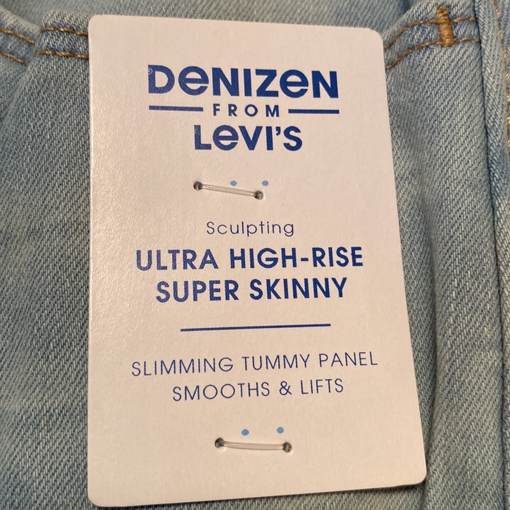 Brand New Denizen Ultra High-Rise Super Skinny Jeans…size 4/W27 - Picture 7 of 8